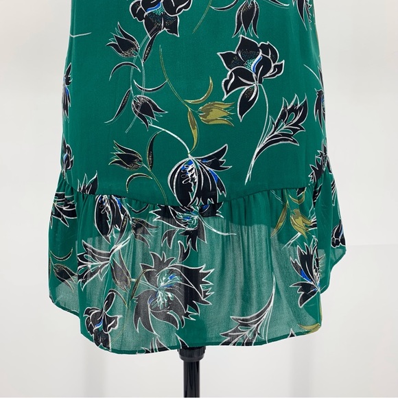 Cabi NWT Zoe Top # 3276 Green Wildflower Print Peplum Hem Tank Style Top, Medium - Picture 9 of 16